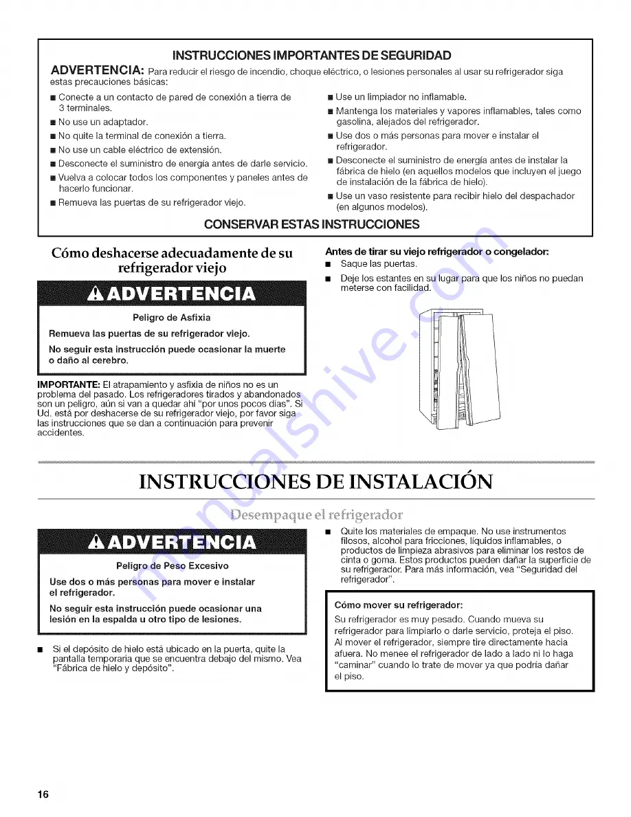 Maytag MSD2658KES02 Use & Care Manual Download Page 16