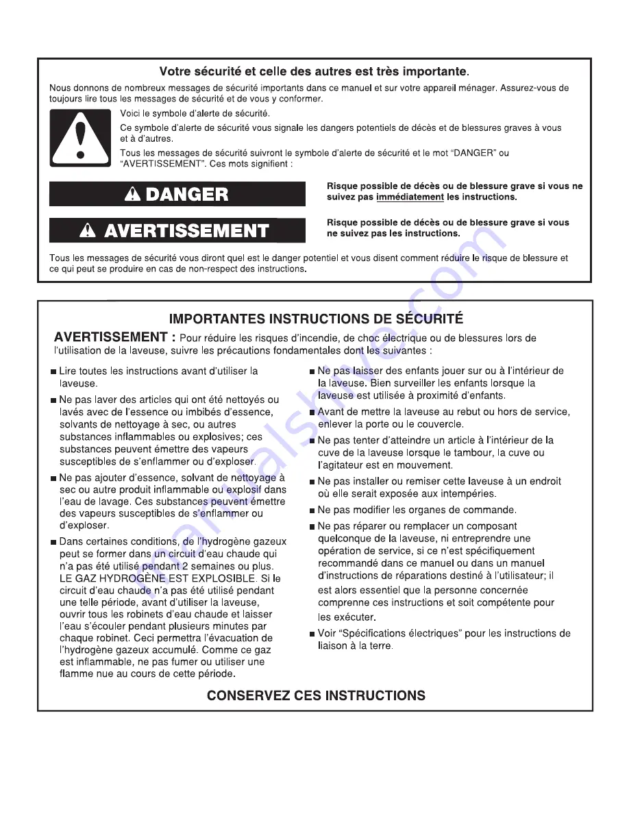 Maytag MVWB965HC Installation Instructions Manual Download Page 10