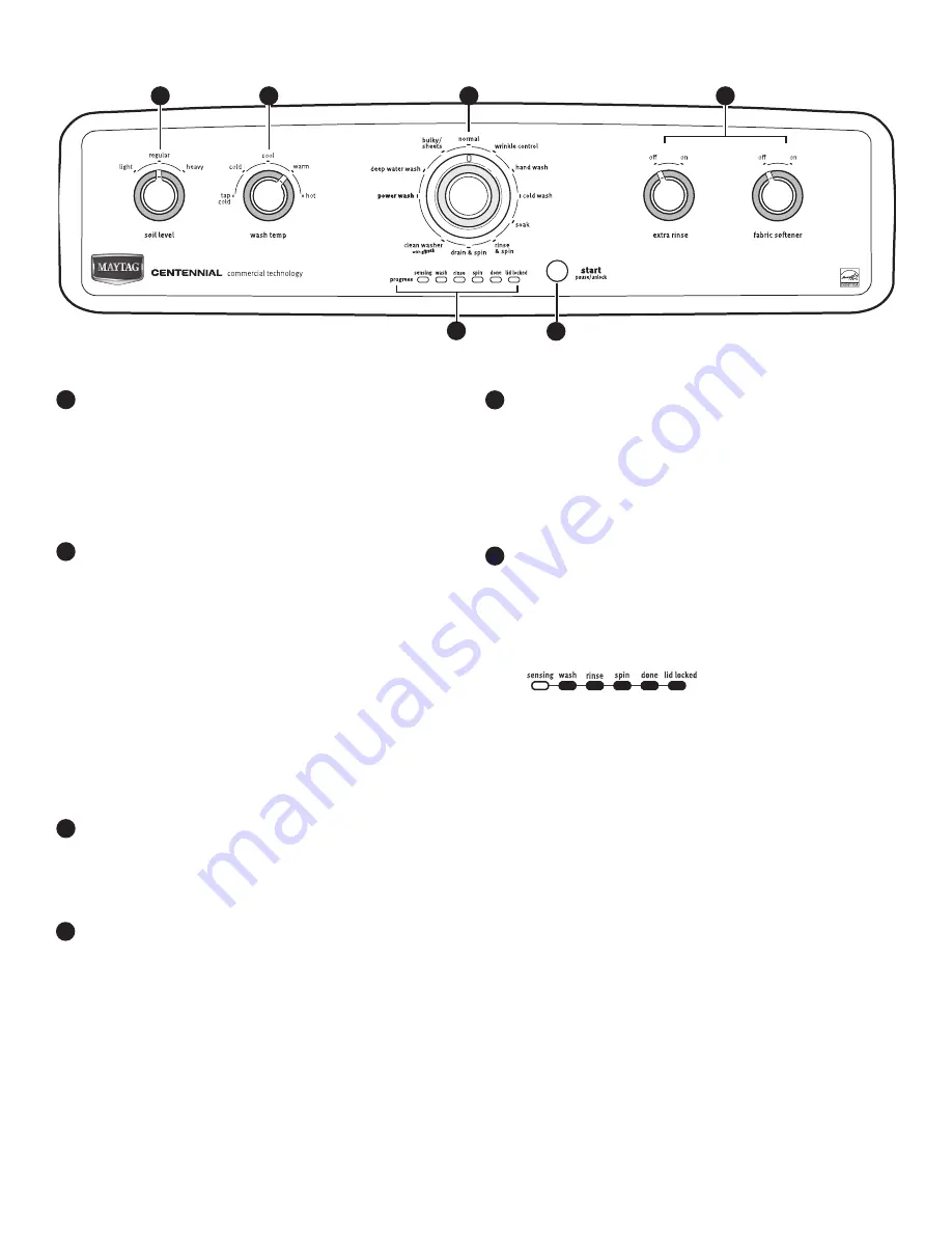 Maytag MVWC425BW Скачать руководство пользователя страница 20