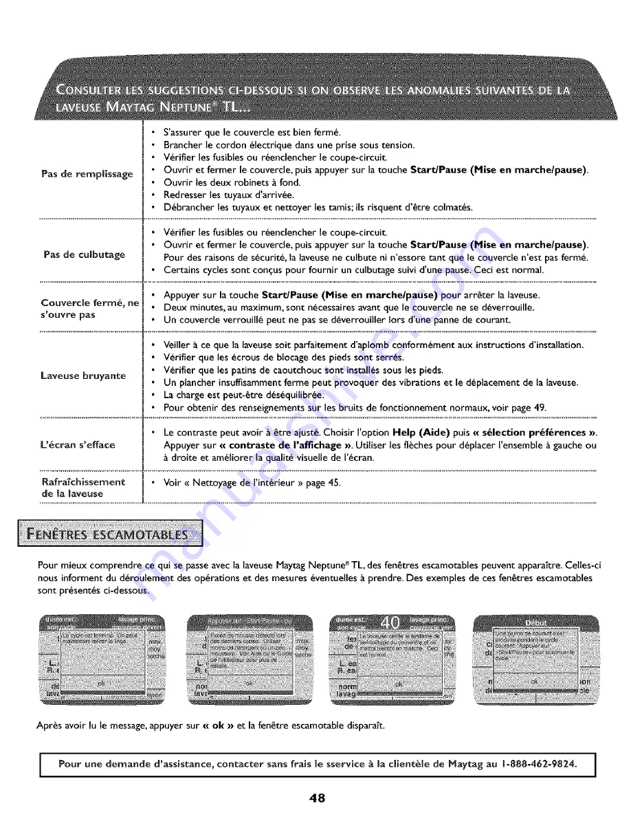 Maytag NEPTUNE FAV9800AWQ Use & Care Manual Download Page 49