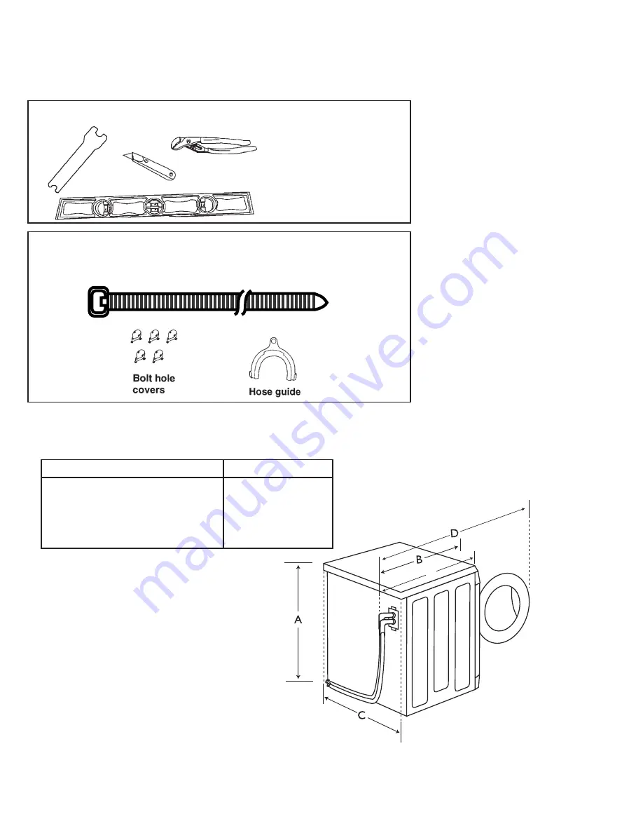 Maytag Neptune MAH2400WH Installation Instructions Manual Download Page 2