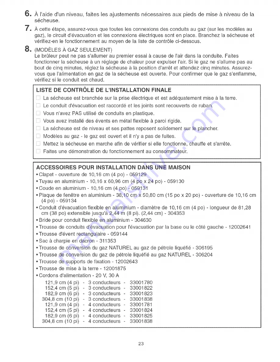 Maytag Neptune MDE9700AYM Installation Instructions Manual Download Page 23