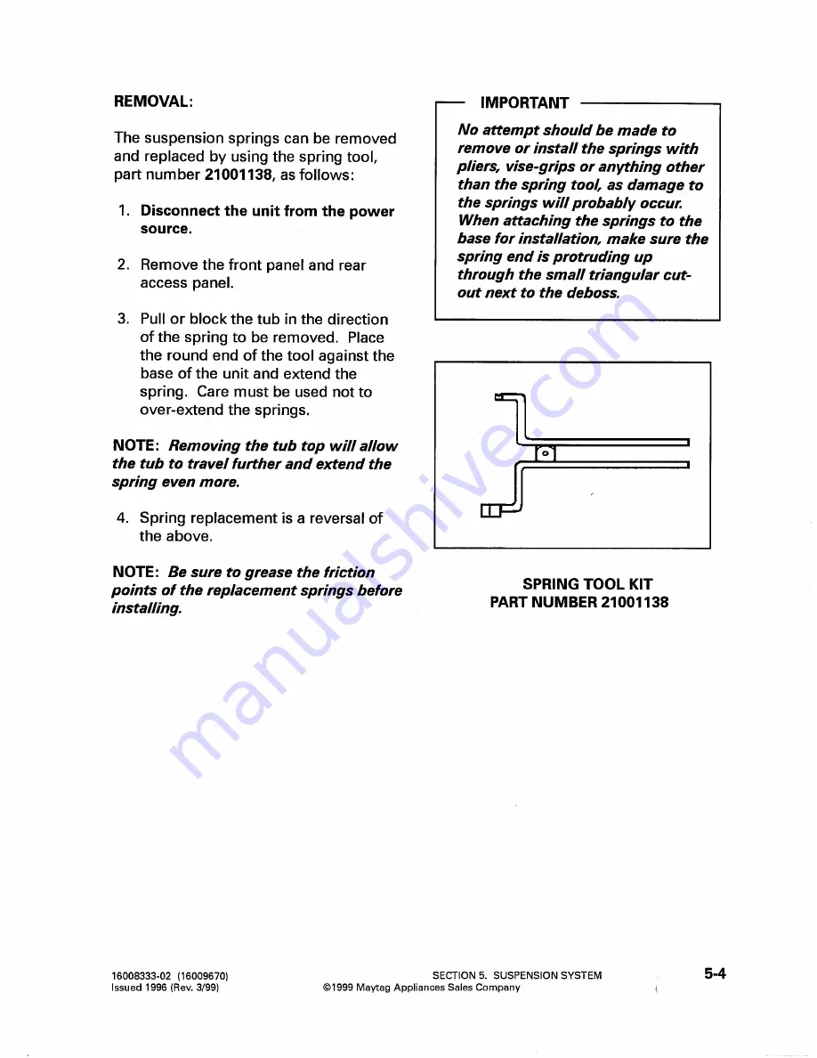 Maytag PAV1000AW Service Manual Download Page 42