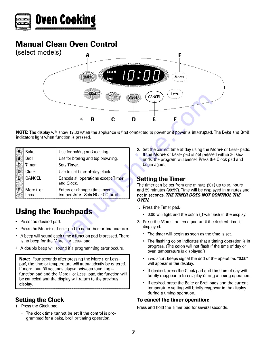 Maytag Perfoma MGR4451ADQ Use & Care Manual Download Page 8