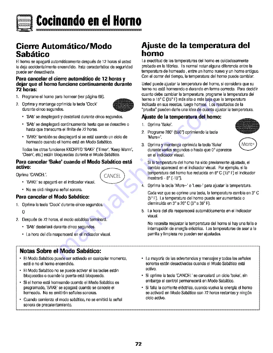 Maytag Perfoma MGR4451ADQ Use & Care Manual Download Page 73