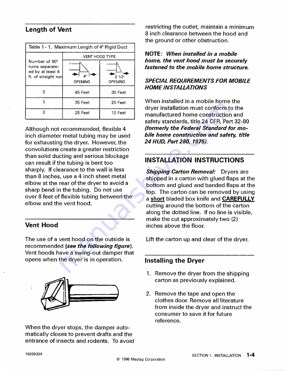 Maytag Performa DLE231 Service Manual Download Page 16