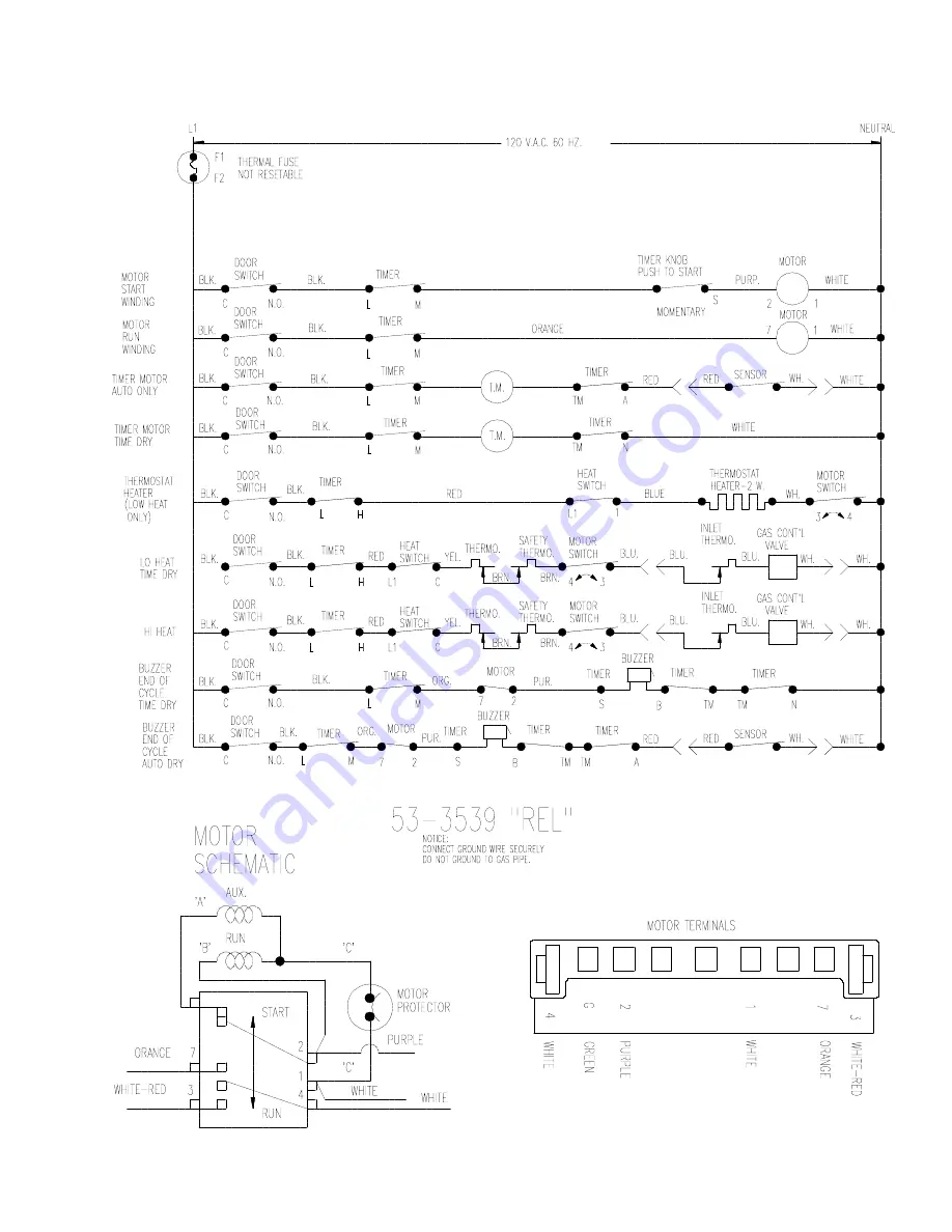 Maytag Performa DLE231 Service Manual Download Page 78