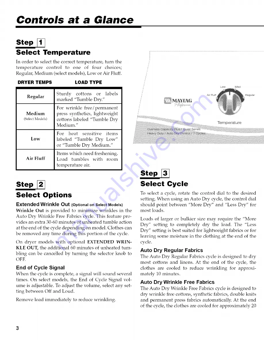 Maytag Performa PY-1 User Manual Download Page 4