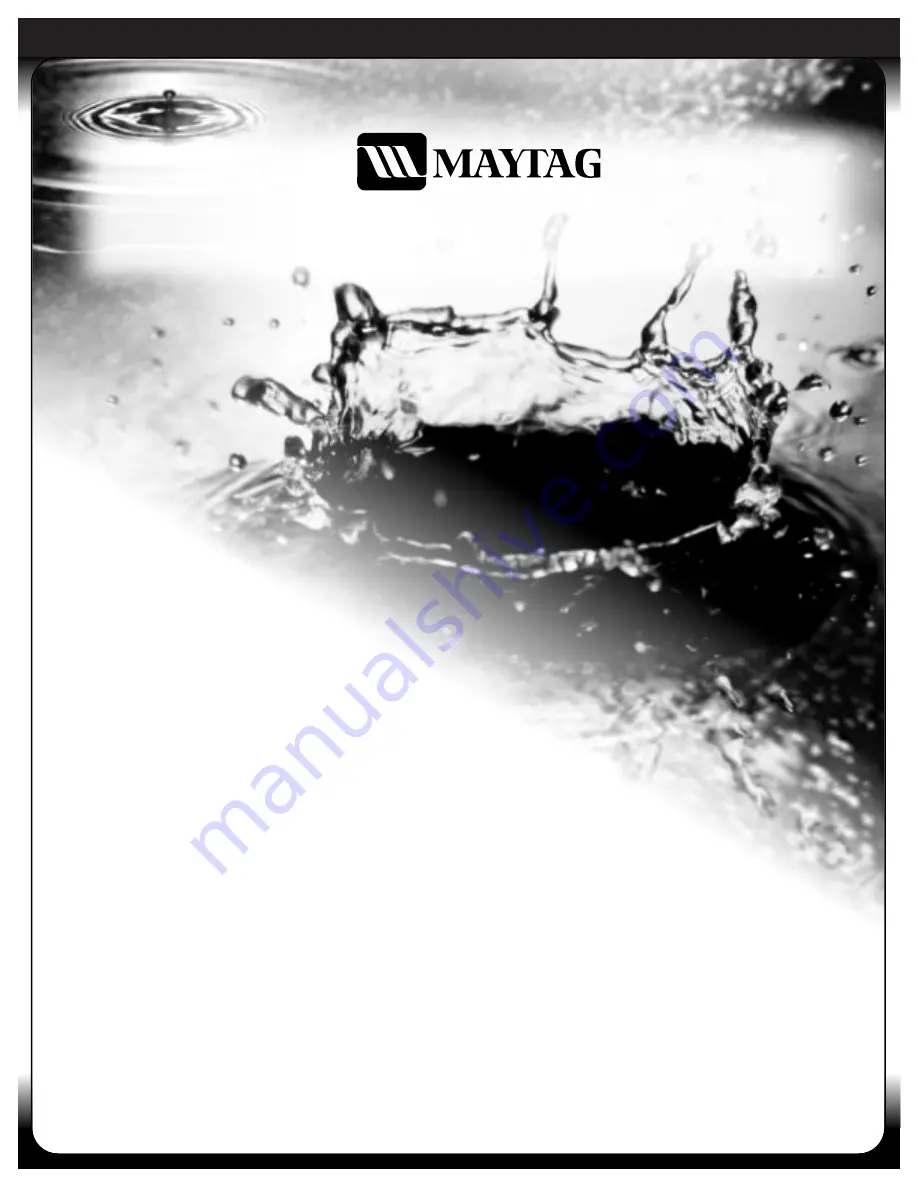 Maytag SAV-3 User Manual Download Page 1