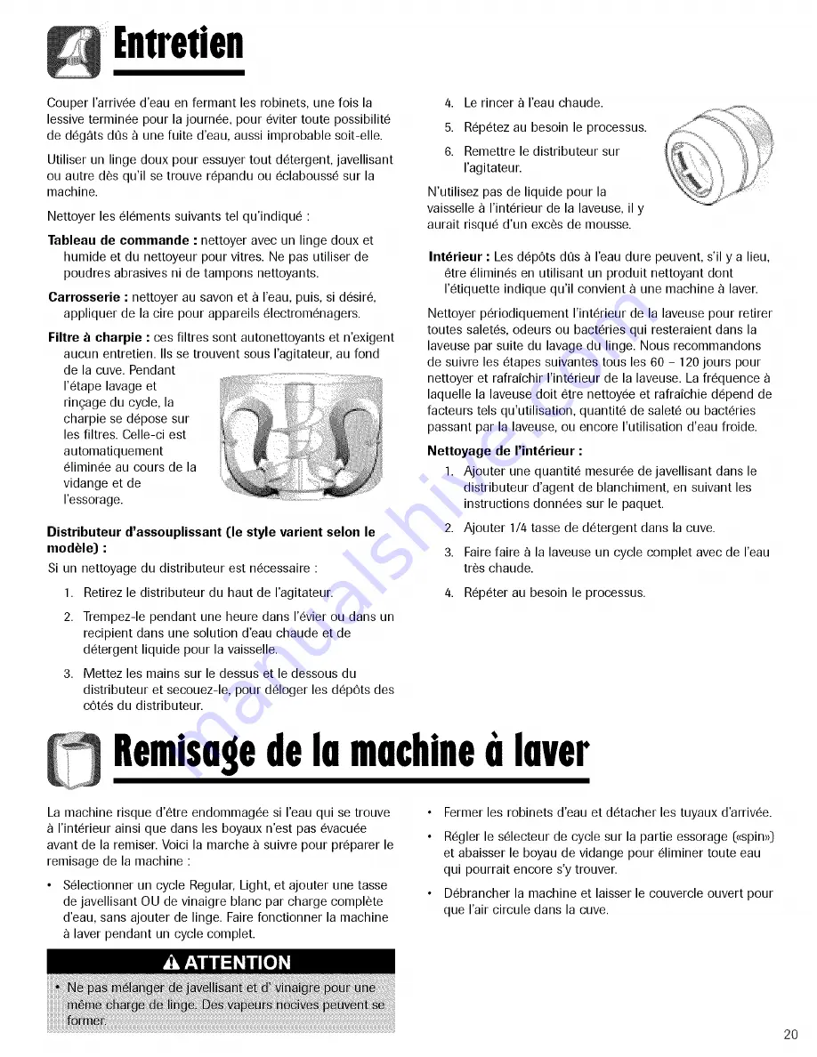 Maytag SAV4655EWQ Use & Care Manual Download Page 21