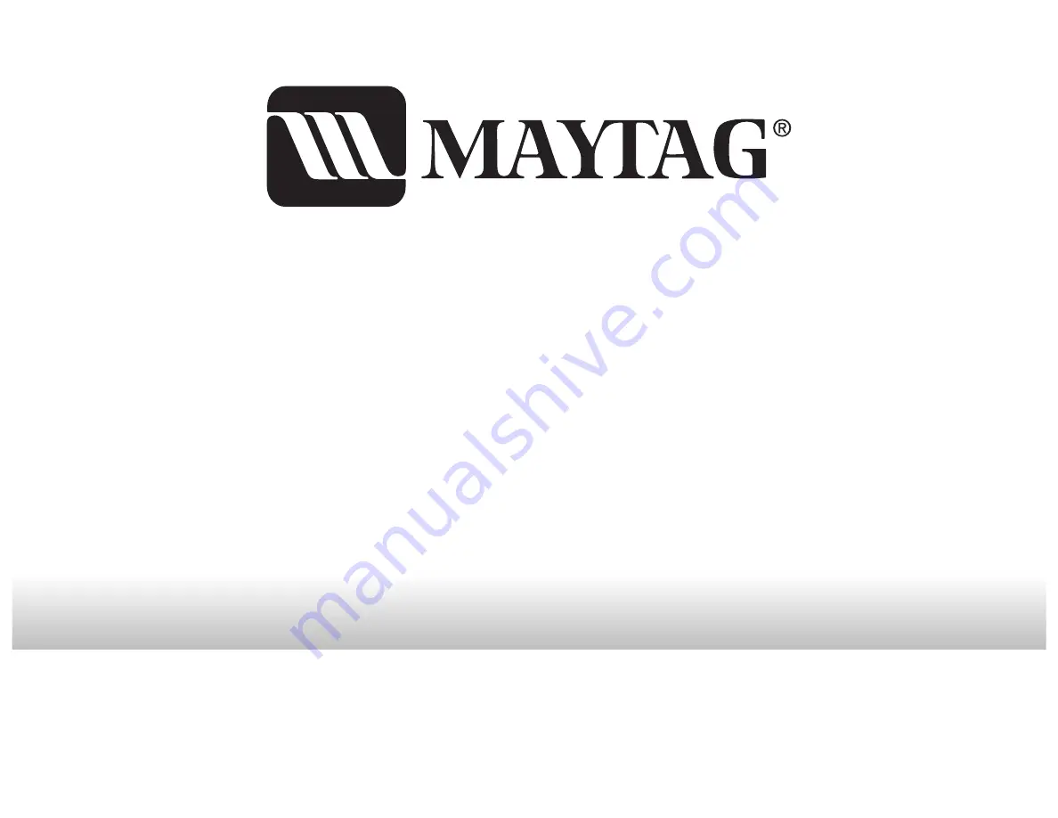 Maytag W10088778A Скачать руководство пользователя страница 1