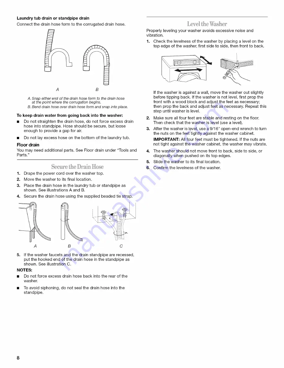 Maytag W10277179A Скачать руководство пользователя страница 8