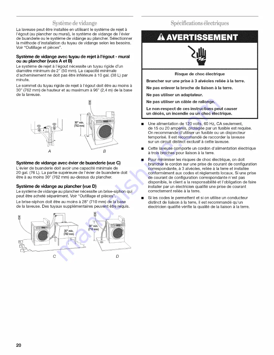 Maytag W10277179A Installation Instructions Manual Download Page 20