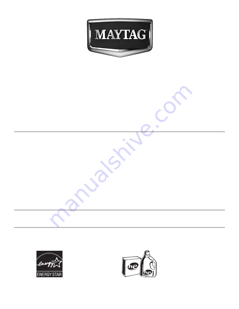 Maytag W10280465B Use And Care Manual Download Page 1