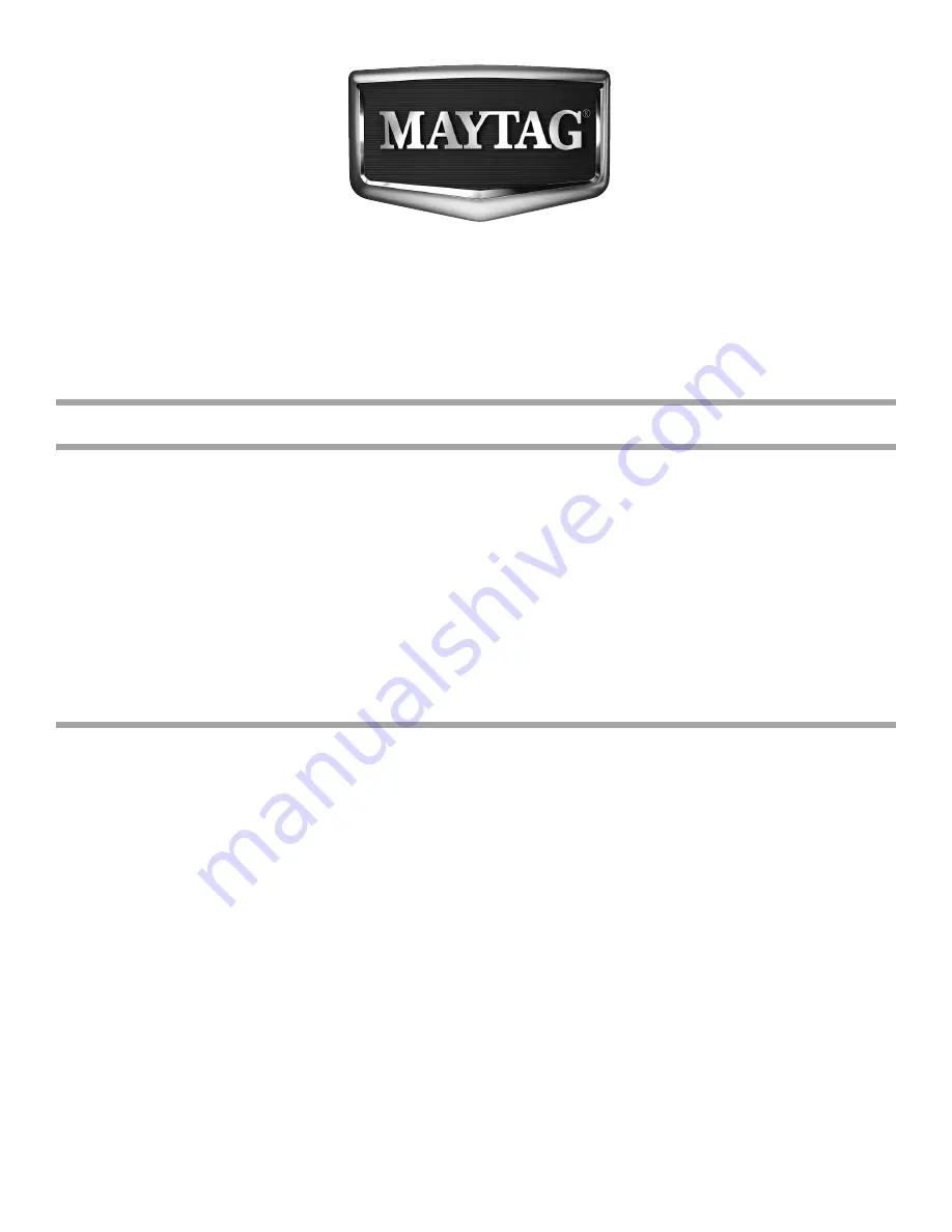 Maytag W10560151B Use And Care Manual Download Page 1