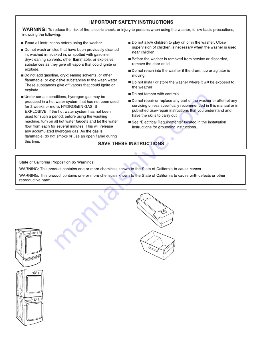 Maytag W10649240A Скачать руководство пользователя страница 3