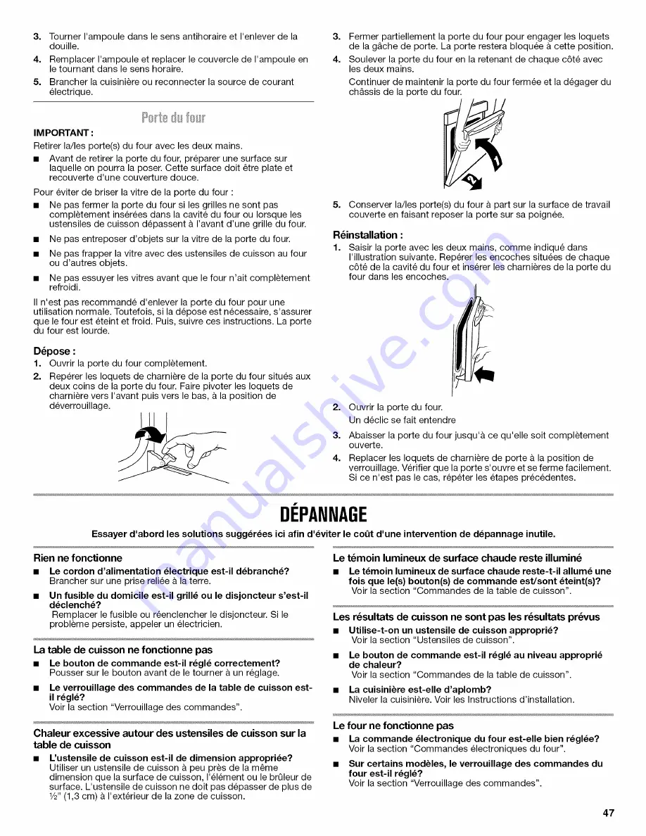 Maytag YMET8720DE00 Use & Care Manual Download Page 47