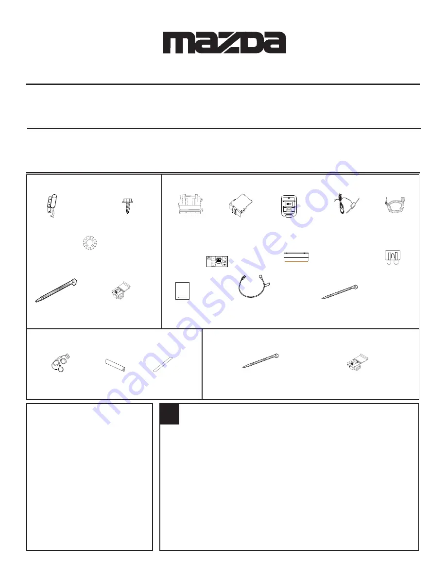 Mazda 0000-8F-N02B Installation Instructions Manual Download Page 1