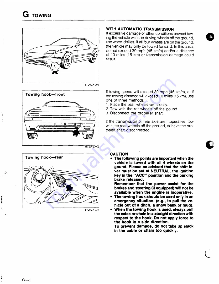 Mazda 1988 RX-7 Скачать руководство пользователя страница 9