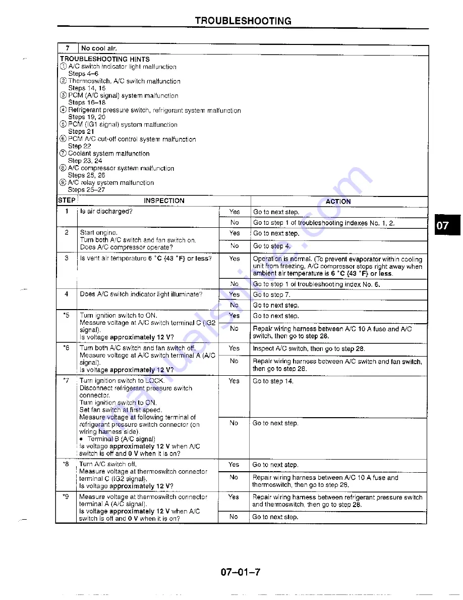 Mazda 1990 MIATA Service Manual Download Page 551