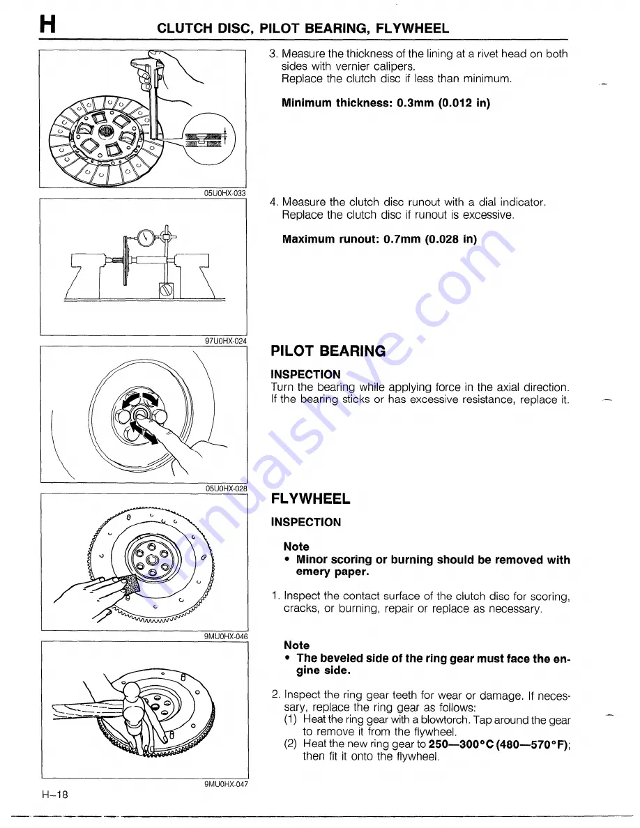 Mazda 1990 MX-5 Workshop Manual Download Page 331