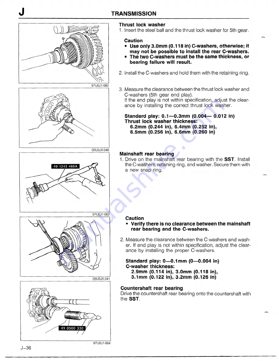 Mazda 1990 MX-5 Скачать руководство пользователя страница 368