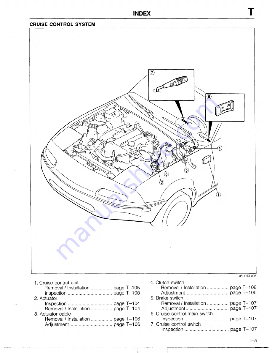 Mazda 1990 MX-5 Скачать руководство пользователя страница 587