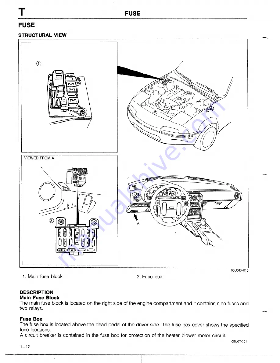 Mazda 1990 MX-5 Workshop Manual Download Page 594