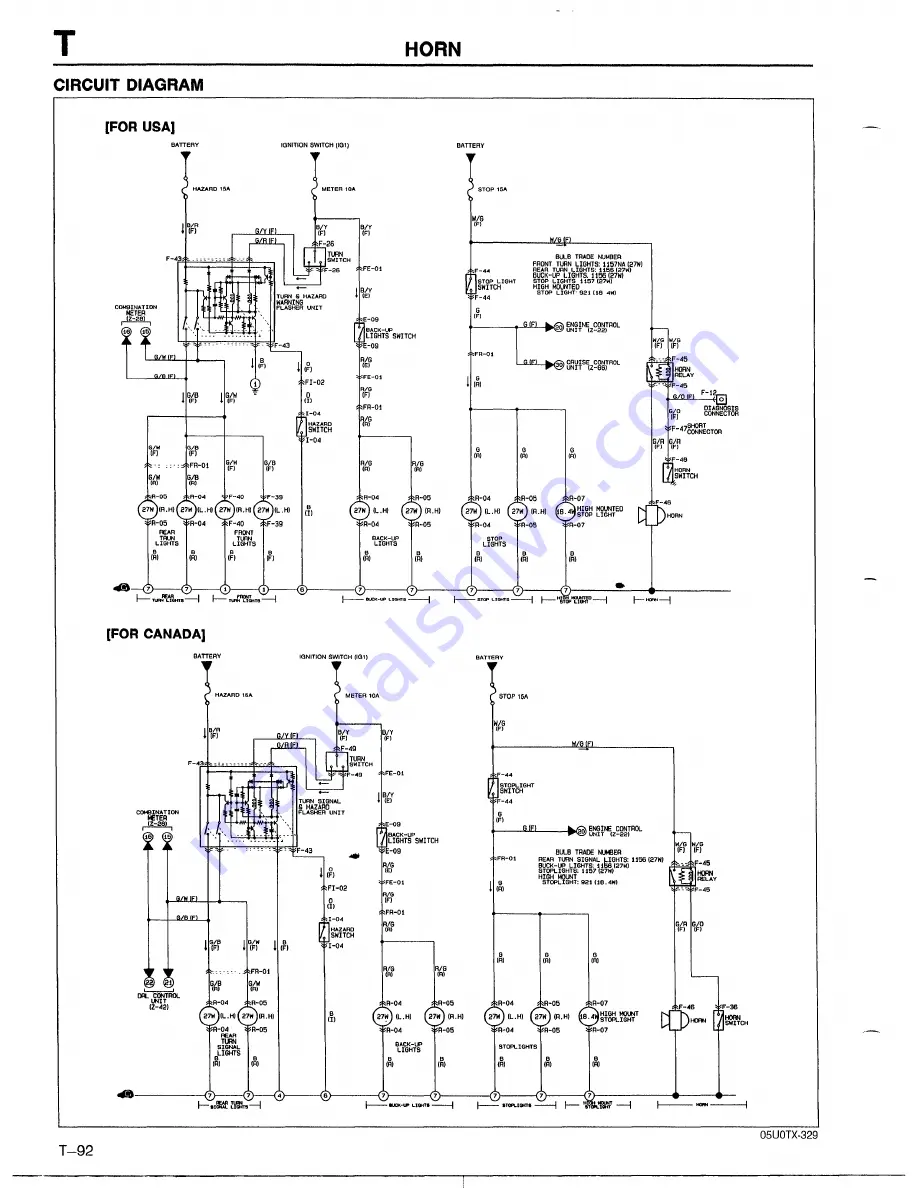 Mazda 1990 MX-5 Workshop Manual Download Page 674