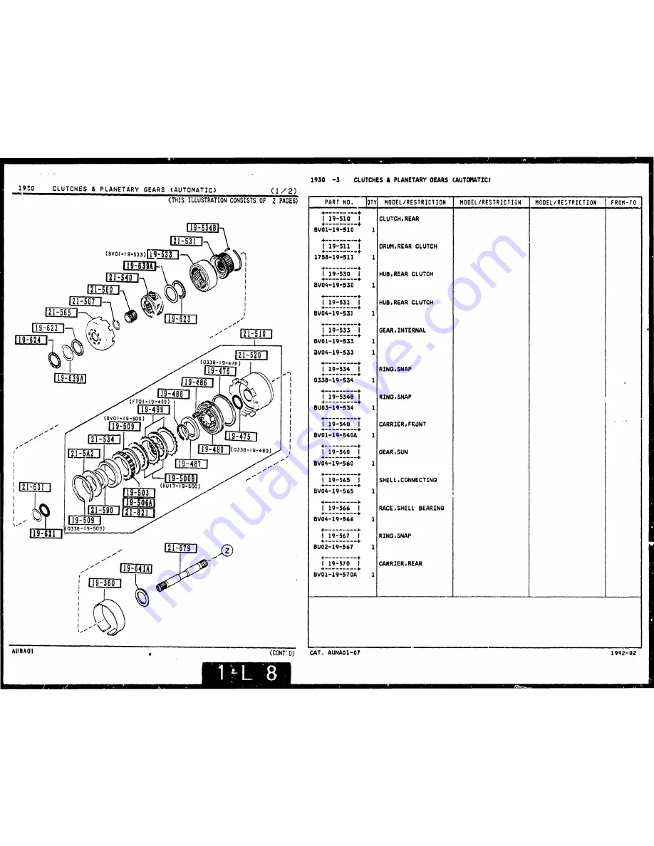 Mazda 1990 MX-5 Скачать руководство пользователя страница 978