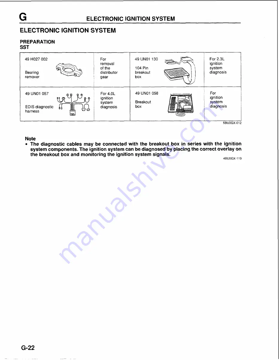 Mazda B-Series 1997 Workshop Manual Download Page 600