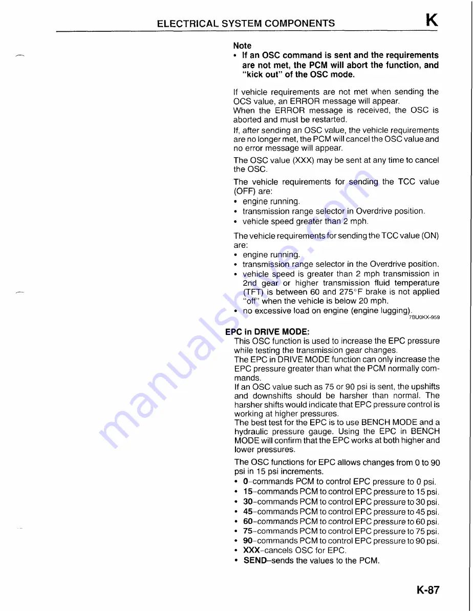 Mazda B-Series 1997 Workshop Manual Download Page 832