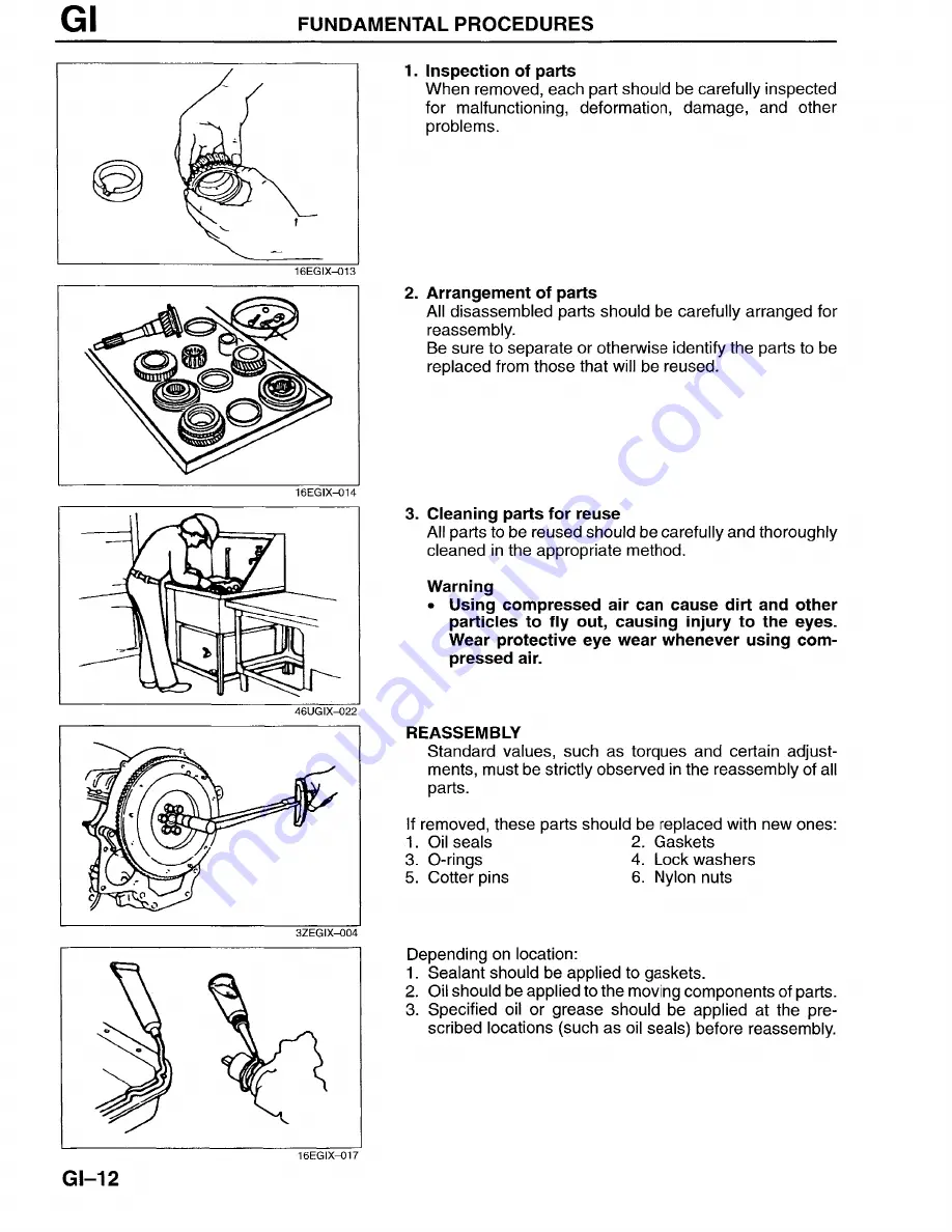 Mazda Millenia 1996 Workshop Manual Download Page 16