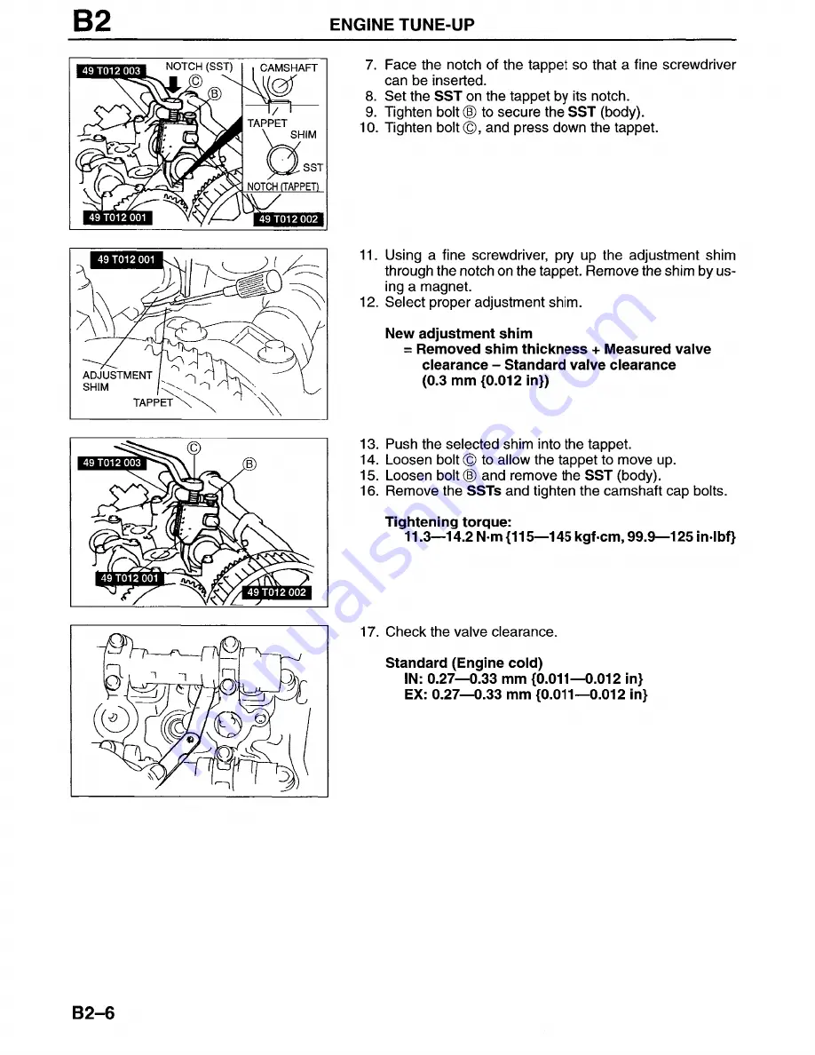 Mazda Millenia 1996 Workshop Manual Download Page 68