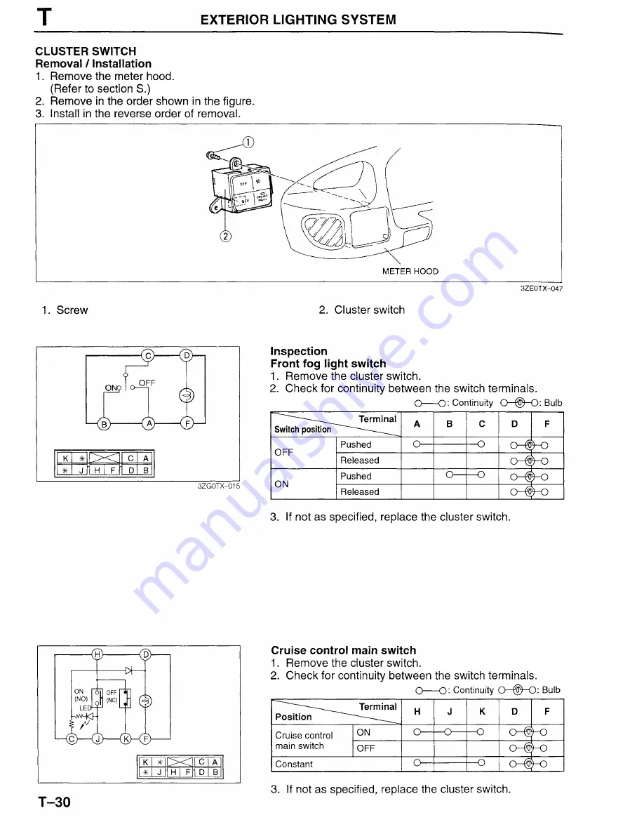 Mazda Millenia 1996 Workshop Manual Download Page 1058