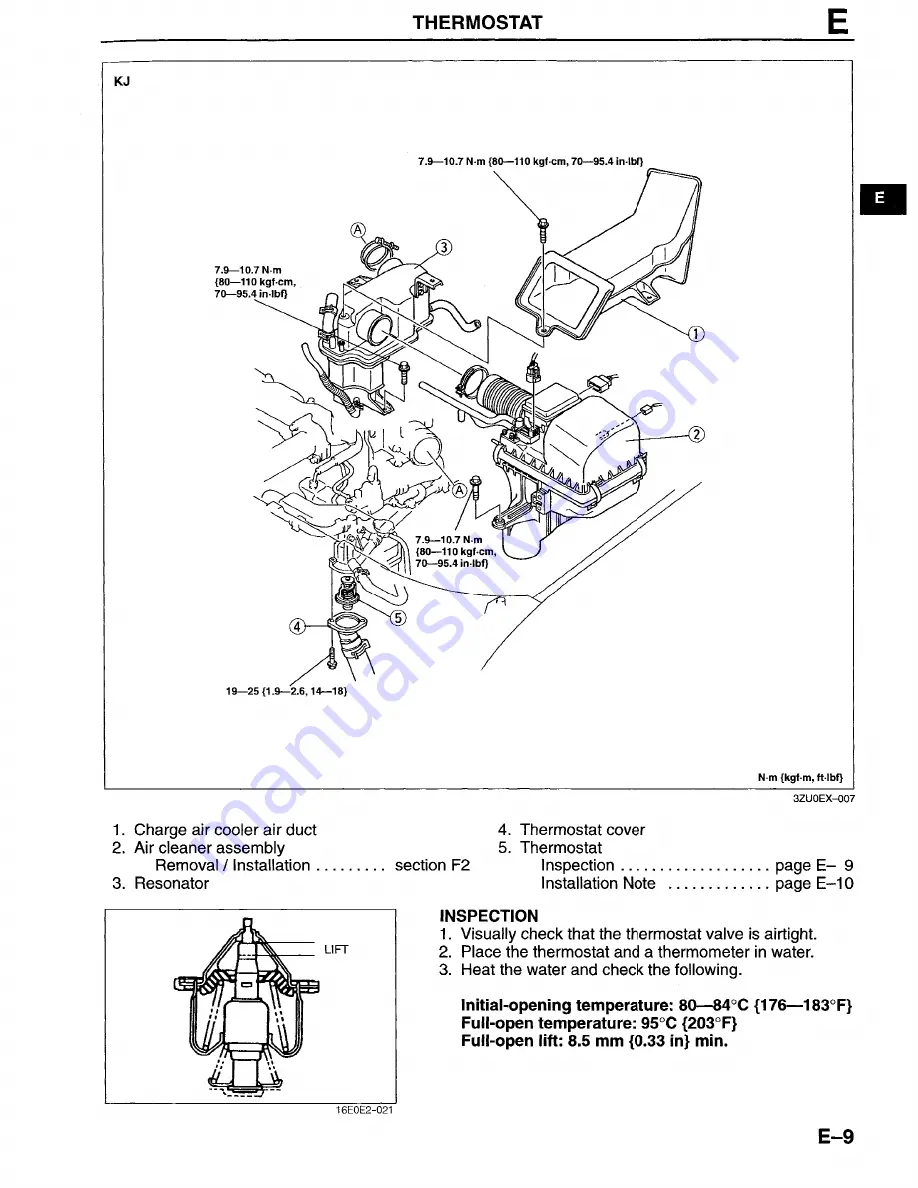 Mazda Millenia 1996 Workshop Manual Download Page 112