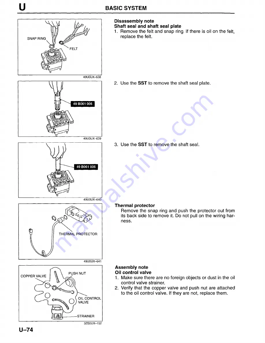 Mazda Millenia 1996 Workshop Manual Download Page 1211