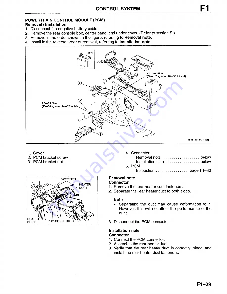 Mazda Millenia 1996 Workshop Manual Download Page 146