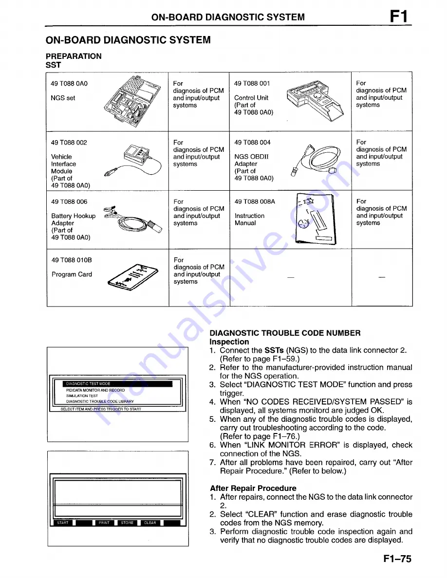 Mazda Millenia 1996 Workshop Manual Download Page 192