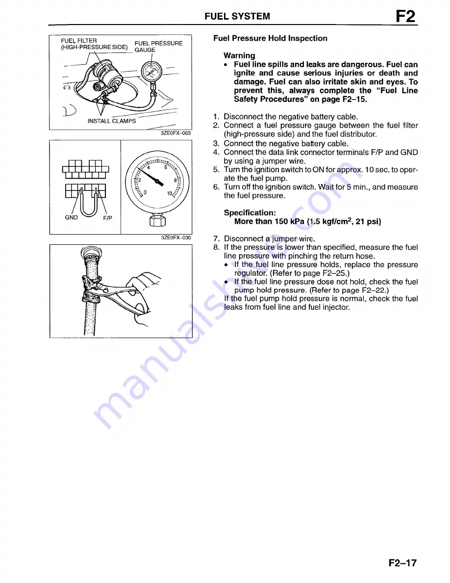 Mazda Millenia 1996 Workshop Manual Download Page 301