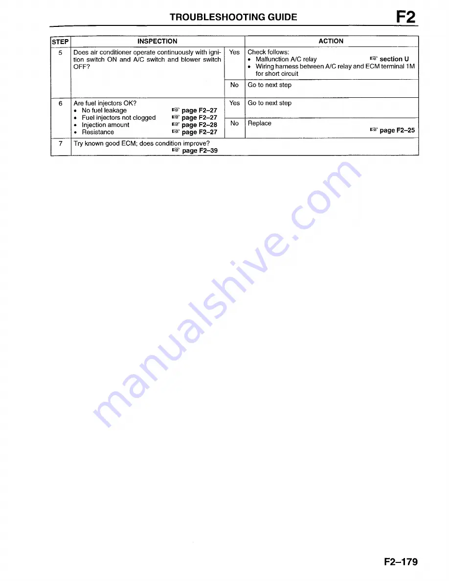 Mazda Millenia 1996 Workshop Manual Download Page 463