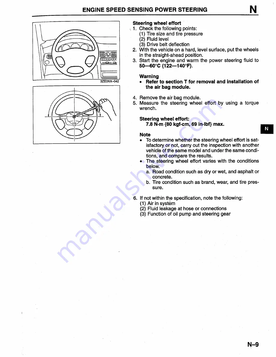 Mazda Millenia 1996 Workshop Manual Download Page 755