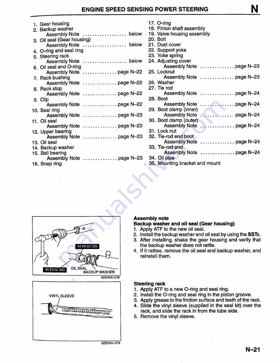 Mazda Millenia 1996 Workshop Manual Download Page 767