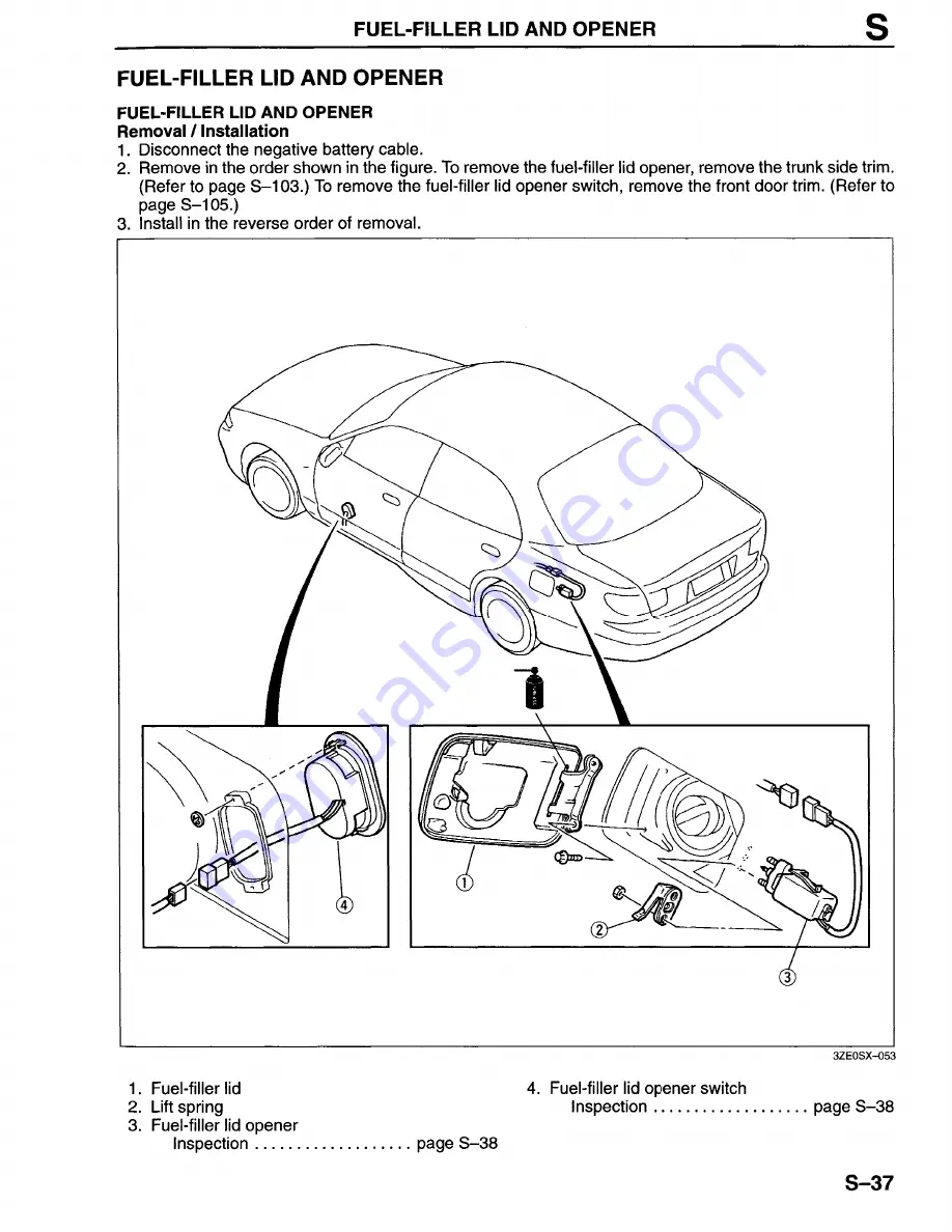 Mazda Millenia 1996 Workshop Manual Download Page 934