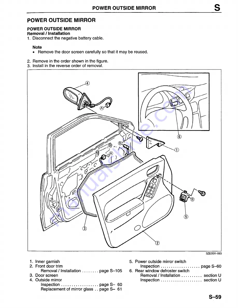 Mazda Millenia 1996 Workshop Manual Download Page 956