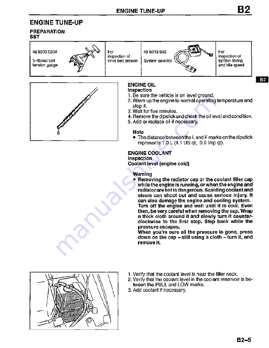 Mazda MX-3 1995 Workshop Manual Download Page 16