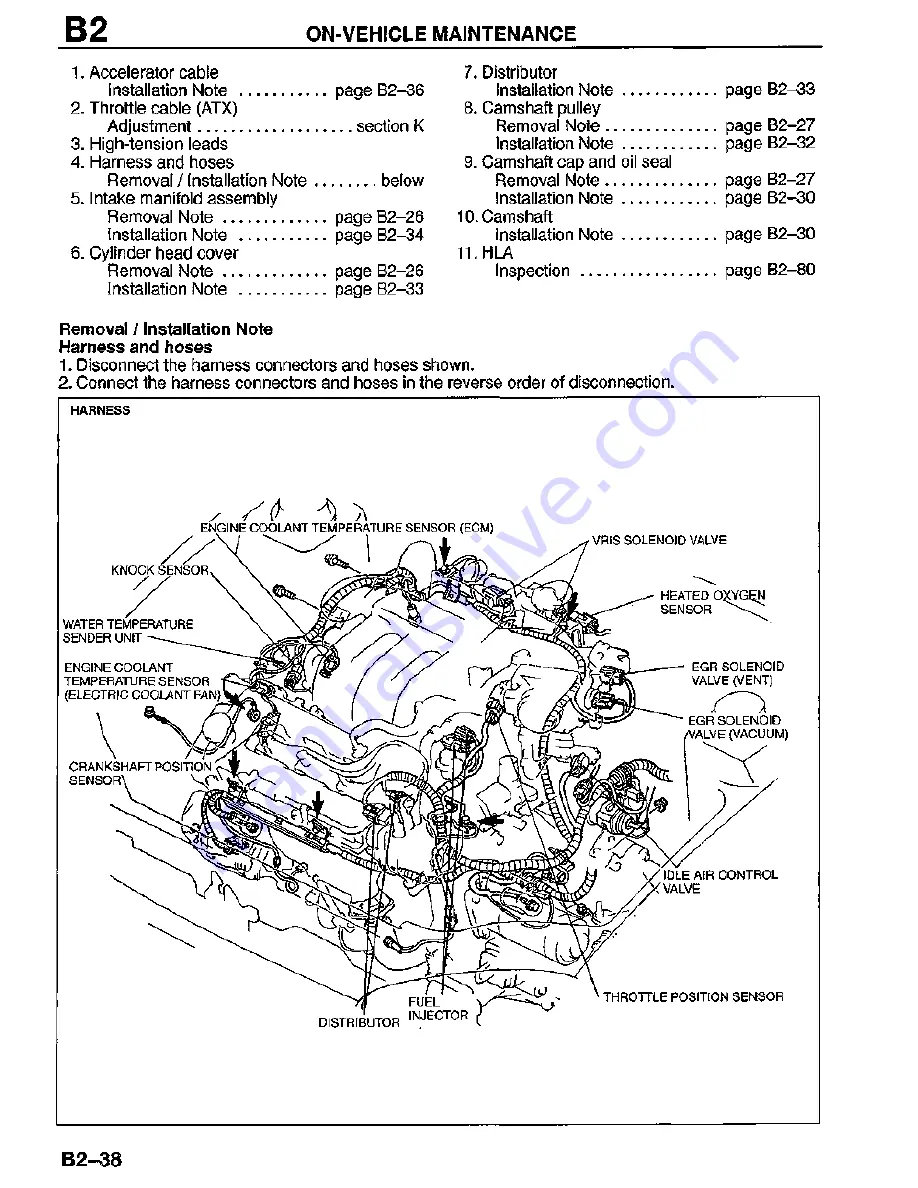 Mazda MX-3 1995 Скачать руководство пользователя страница 49