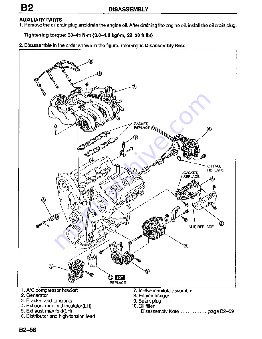 Mazda MX-3 1995 Скачать руководство пользователя страница 69