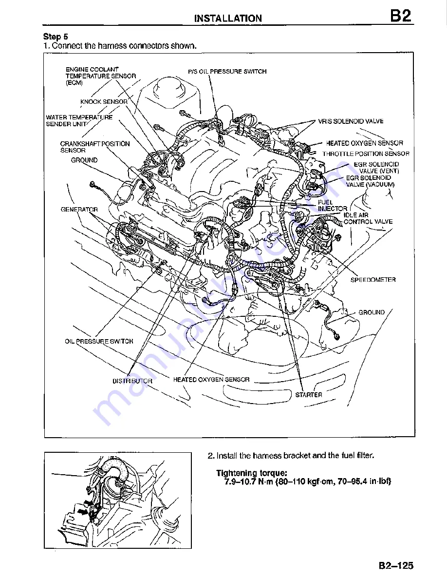 Mazda MX-3 1995 Скачать руководство пользователя страница 136