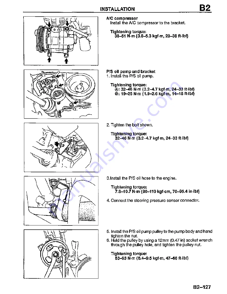 Mazda MX-3 1995 Скачать руководство пользователя страница 138